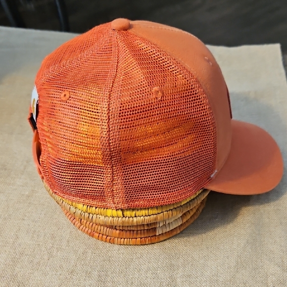 Carhartt Terracotta Orange Snapback Trucker Hat Mesh Back Hat - Picture 4 of 5